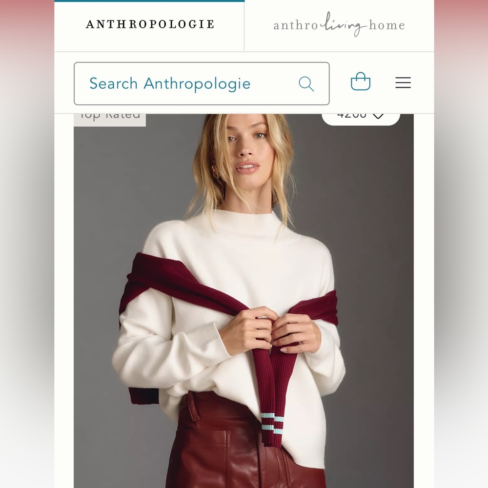 Maeve by Anthropologie - The Carys Mock-Neck sweater